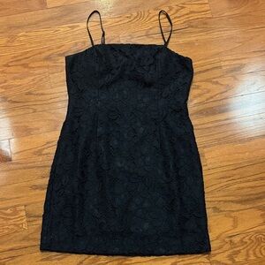 Lilly Pulitzer Elegant Black Lace Mini Dress